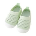 thumbnail image 3 of Lixiuxyad Infant Toddler Shoes Hollow Out Breathable Socks Shoes Soft Sole Non Slip Wear Out Toddler Floor Shoes Lace-up Sneakers Sizes 7(Little Kid 2-3 Years), 3 of 5