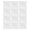 White, variant on Pack of 12 Square Foam Panels Soundproof Wall Panels Polyester Acoustics Tiles
