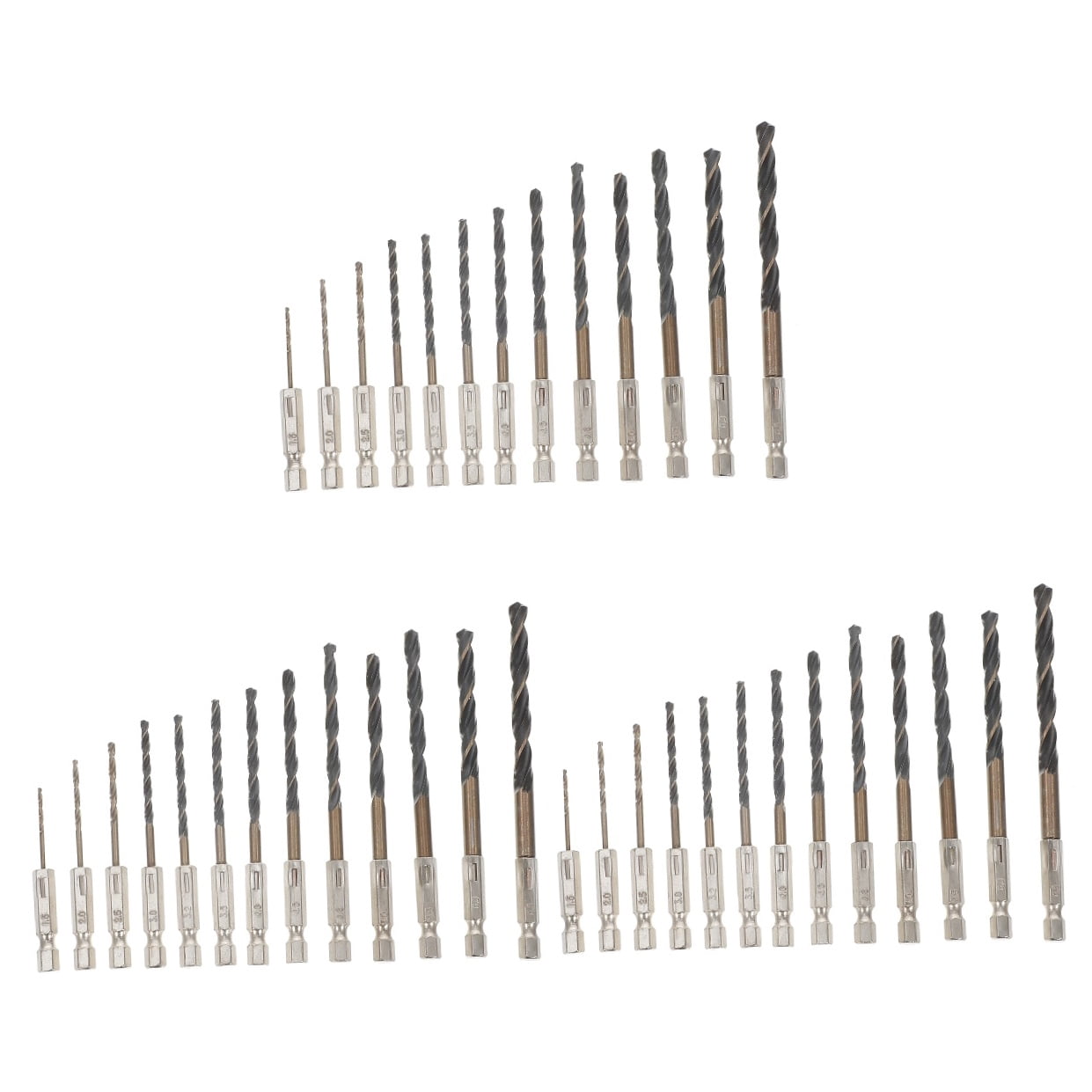 3 Count Drill Bits for Impact Driver Weld 4341 Corrosion-resistant