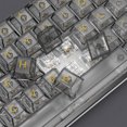 thumbnail image 7 of XVX 140 Keys Transparent Keycaps for Keyboard 60 Percent,PBT Japanese Custom OSA Profile Keyboard Key Caps,Backlit Keycaps for 61/64/66/68 Cherry Gateron MX Switches Mechanical Black Clear Keycap, 7 of 7