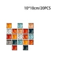 thumbnail image 2 of Advancent 10 Pieces Mosaic Wall Sticker Room Scene Layout Self-adhesive Decorations Tile Sticker Tiles Accessory Adornment Type7 NO7, 2 of 6