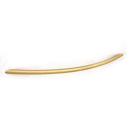 Handle Decorative Brass - Curved Tubular Satin Brass Finish Steel Decorative Handle