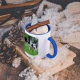 thumbnail image 5 of Blue Tick Coonhound, 15oz Two-Tone Blue Mug, 5 of 7