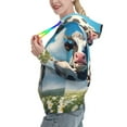 thumbnail image 2 of Fotbe Cute Daisy Cow A Pattern Womens Long Sleeve Hoodie, Pullover Hooded Sweatshirt, Kangaroo Pocket Hoodie with Eye-catching Drawstrings-Small, 2 of 7