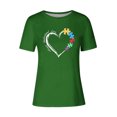 thumbnail image 4 of ICHUANYI Womens Trendy Summer Tops Stylish Print Regular T Shirt Short Sleeves Crew Neck Tee, 4 of 4