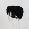 thumbnail image 4 of Unique Bargains 1 Pc Headband Corduroy Yarn Bow Hairband Black, 4 of 5