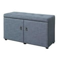 thumbnail image 1 of ORE International 18" Tall Polyurethane Storage Bench in Slate Blue, 1 of 6