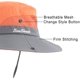 thumbnail image 3 of Sombrero de malla de verano para mujer con ala ancha y protección UV para el sol con agujero para cola de caballo Xemadio LRWJ323-1, 3 of 7