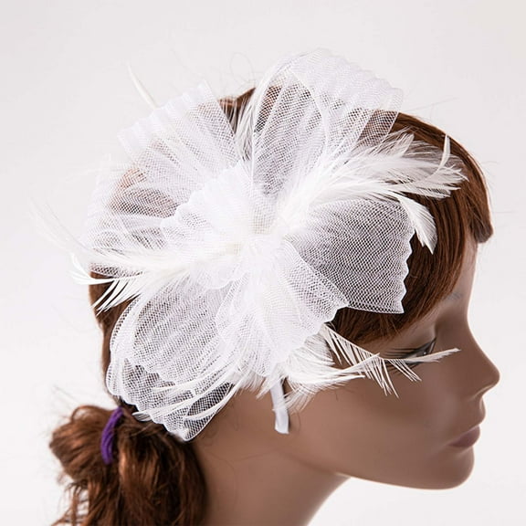 Vintage English Style Mini Top Hat With Bride Hair Accessory Headband Evening Party Decoration Fashion Headbands for Women Athletic Headbands Men Head Ties for Women Wide Hairbands for Women Bride