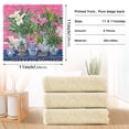 thumbnail image 6 of Yayeee 6 Pack Kitchen Dish Cloths Set for Washing Soft Drying Absorbent Microfiber Towels, White Vibrant Flowers, 6 of 9