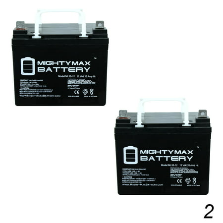 ML35-12 - 12V 35AH U1 Deep Cycle AGM Solar Battery Replaces 33Ah, 34Ah, 36Ah - 2 (Best Deep Cycle Marine Battery Reviews)