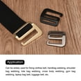 thumbnail image 5 of Unique Bargains 0.98' 25mm Webbing Release G Hook Buckle Adjusters for Backpack Strap, 8Pack Gold Tone, 5 of 5