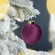 thumbnail image 4 of Bolas decorativas navideñas, 12 bolas de terciopelo flocadas, adornos navideños de plástico, adornos colgantes para árbol de Navidad, adornos navideños de 3,15 pulgadas, adornos navideños para exterio, 4 of 7