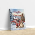 thumbnail image 3 of Santa is Coming Boxer Merry Christmas Xmas Noel Truck Tree Vertical Matte Canvas Poster Boxers Dog Lover Gifts Idea Wall Art Home Decor - 02023, 3 of 5