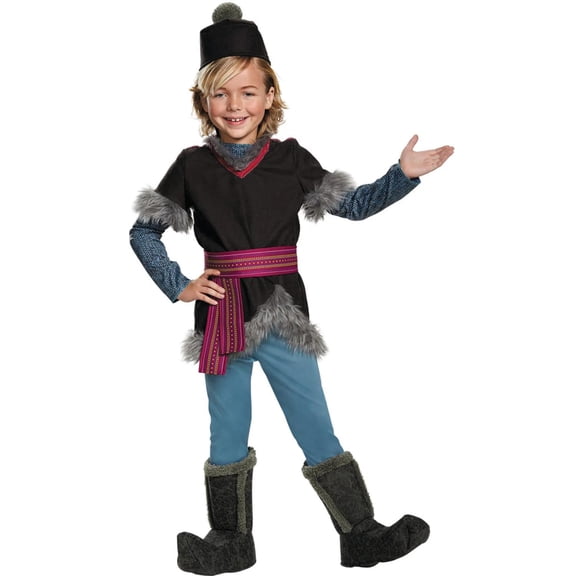 Disguise Kristoff Deluxe Halloween Fancy-Dress Costume for Child, Little Boys S (4-6)