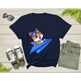 thumbnail image 6 of Blue Paper Plane Flying Happy Cute Dog With Pilot Goggles T-shirt Dog Puppy Plane Shirt For Men Women Kids Boys Girls Teens Dog Lover Tshirt, 6 of 7