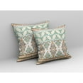 thumbnail image 2 of Nandini Flowers Indoor/Outdoor Pillow with Removable Cover in White Blue 26x26, 2 of 5