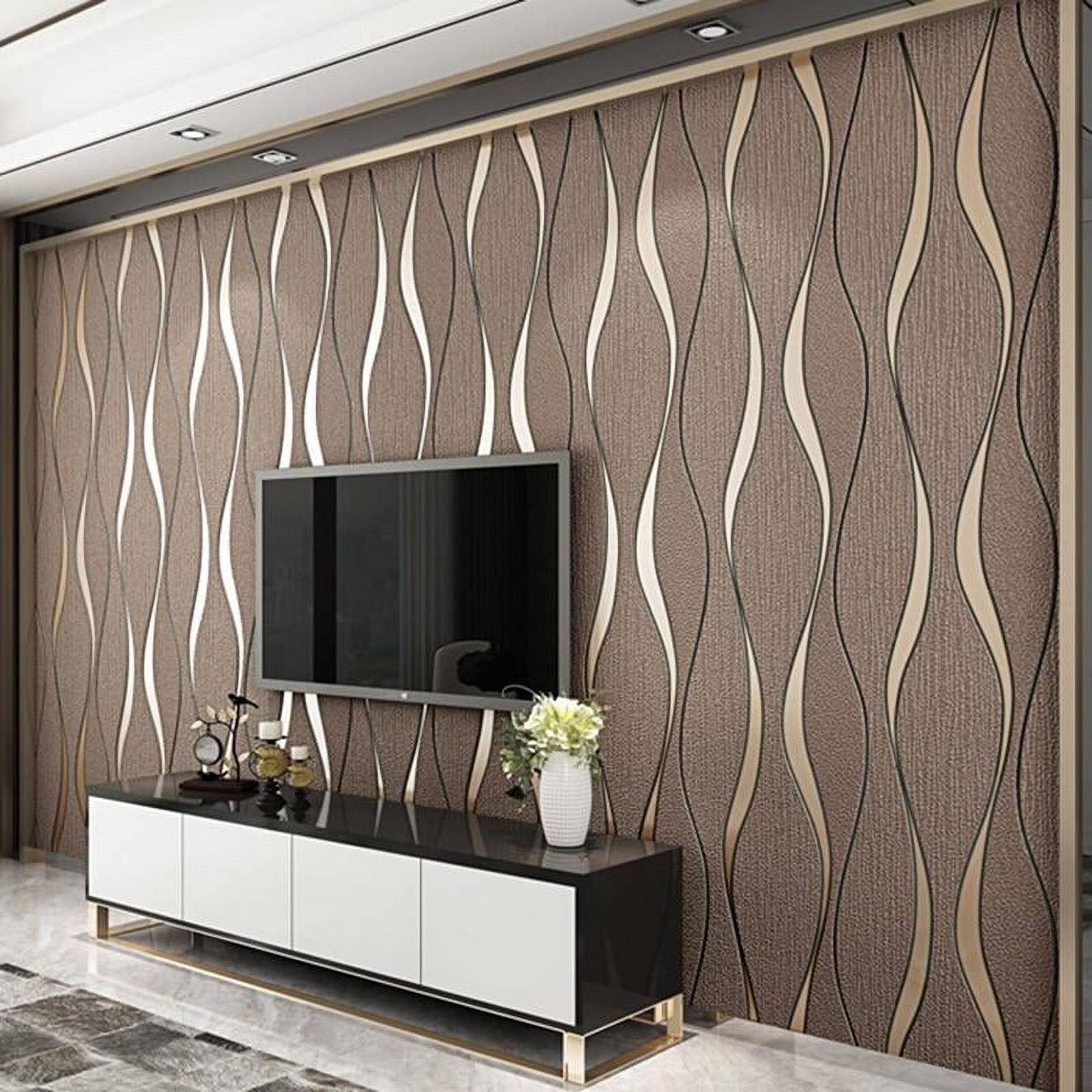 3D Wallpaper Curved Stripes