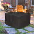 thumbnail image 3 of Housse Carrée Solide Résistante aux Déchirures et Imperméable pour Foyer Extérieur, Revêtement PU Résistant à la Décoloration 32 ”L * 32” L * 24 ”H Noir, 3 of 5