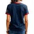 thumbnail image 4 of Women's 9.11 Never Forget Printed V-Neck T Shirts Patriotic American Flag 2001-2026 25Th Anniversary Honor Tops, S, 4 of 4