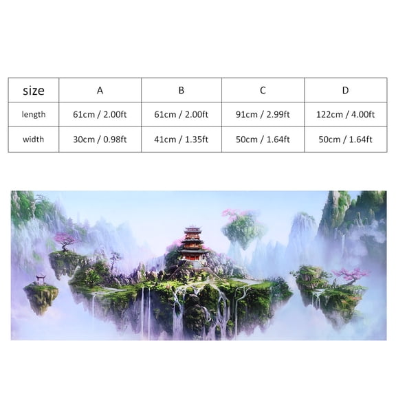 PVC Background Clear Pattern Aquarium Poster, Sky Castle Pattern Waterproof Fish Tank Background Poster, Bright Color For Fish Tank Aquarium