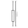 thumbnail image 4 of 10 Pcs Black Iron Balusters Decorative Metal Staircases Balusters 44in Length, 4 of 10