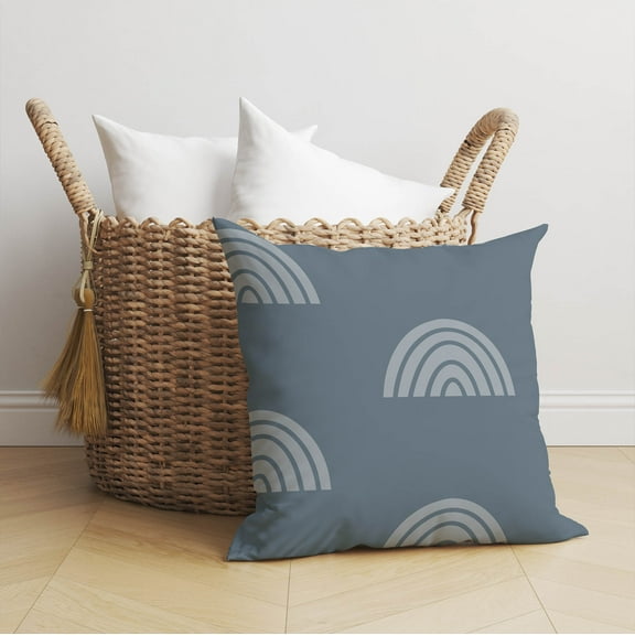 Bows Match Blue Throw Pillow