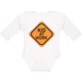 thumbnail image 3 of Inktastic Kid at Work construction sign Boys or Girls Long Sleeve Baby Bodysuit, 3 of 5