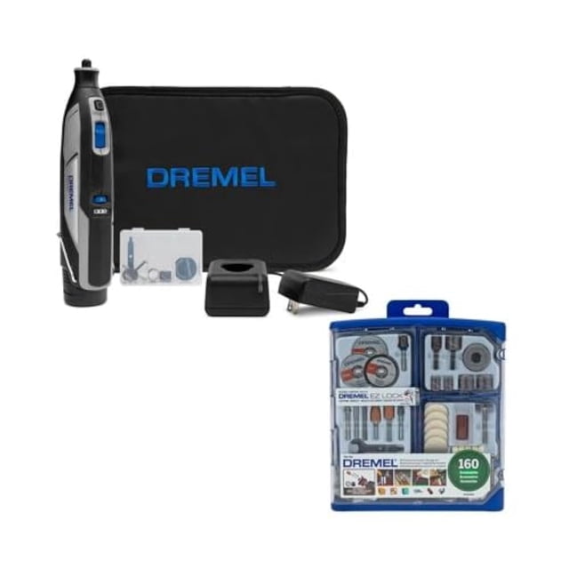 Herramienta rotativa inalámbrica Dremel 8240 12 V con kit de accesorios, 160 piezas