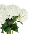 thumbnail image 4 of 33" Plastic Floral Tall Hydrangea Artificial Flower Stem, by DecMode (8 Count), 4 of 9
