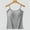Gray, variant on Pajama Separates Solid Color Built in Bra Adjustable Strap Camisole Sleep Top