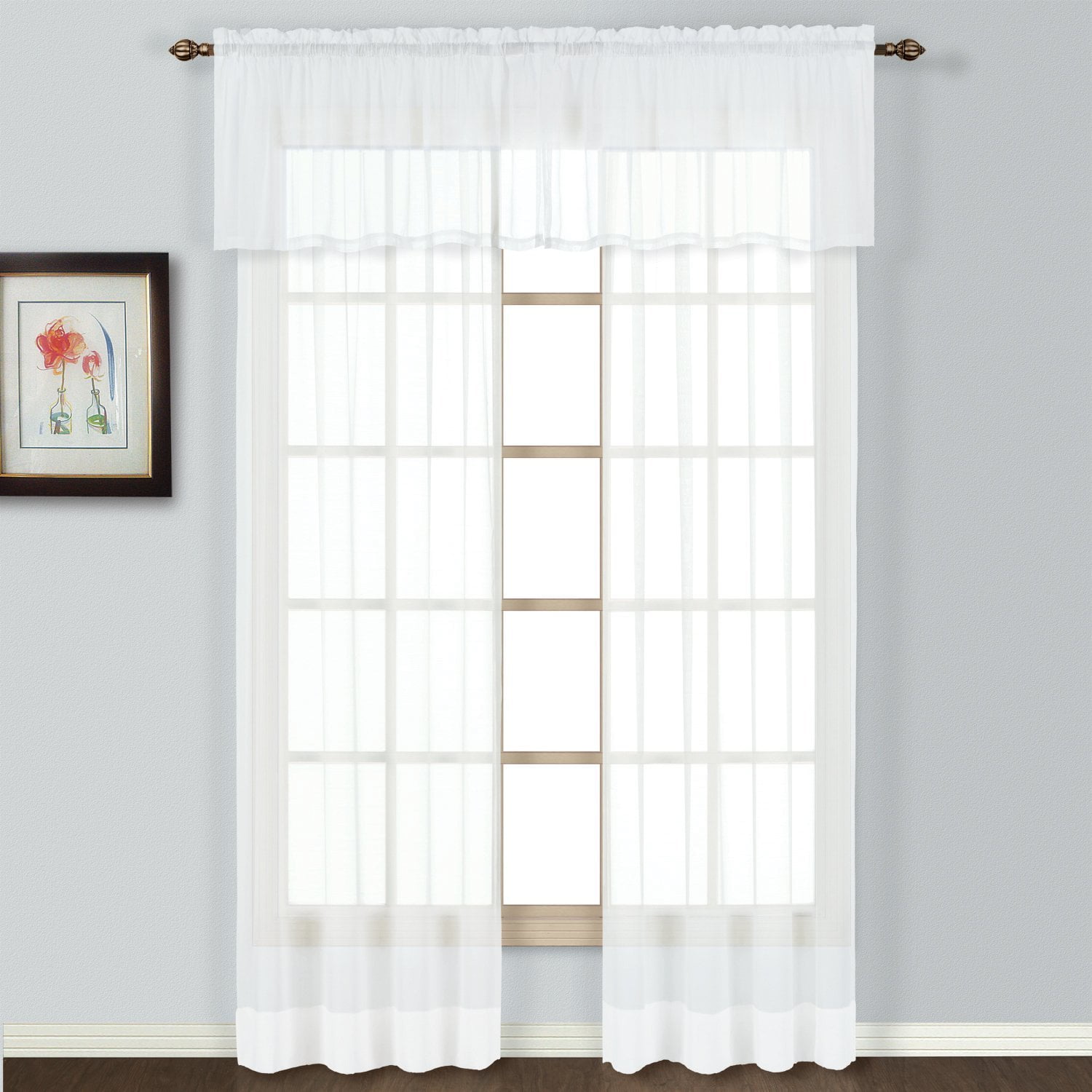 Batiste 54 X 63 Window Curtain Panel White Walmart Com