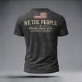 thumbnail image 5 of WAYUTE Men 250th Anniversary USA Shirt National Flag Colors Letter Graphic Tee Crewneck Top Daily Wear Independence Day T-Shirts, 5 of 5