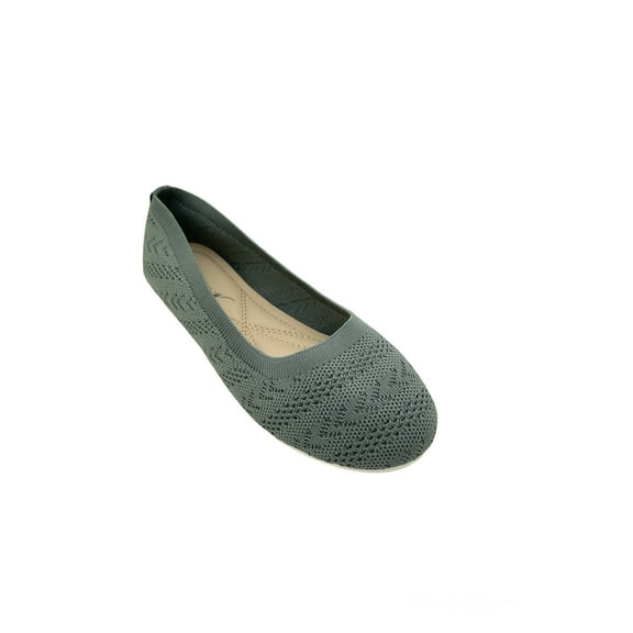 Victoria K Knitted Textured Everyday Ladies Flats,