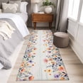 thumbnail image 4 of Pink Spring Floral 2'x6' Runner Rugs for Hallway Kitchen Bedside Non Slip, Elegant Flowers Farmhouse Botanical Wooden Entryway Rug Runners with Rubber Backing, Long Carpet Runner for Laundry Room, 4 of 8