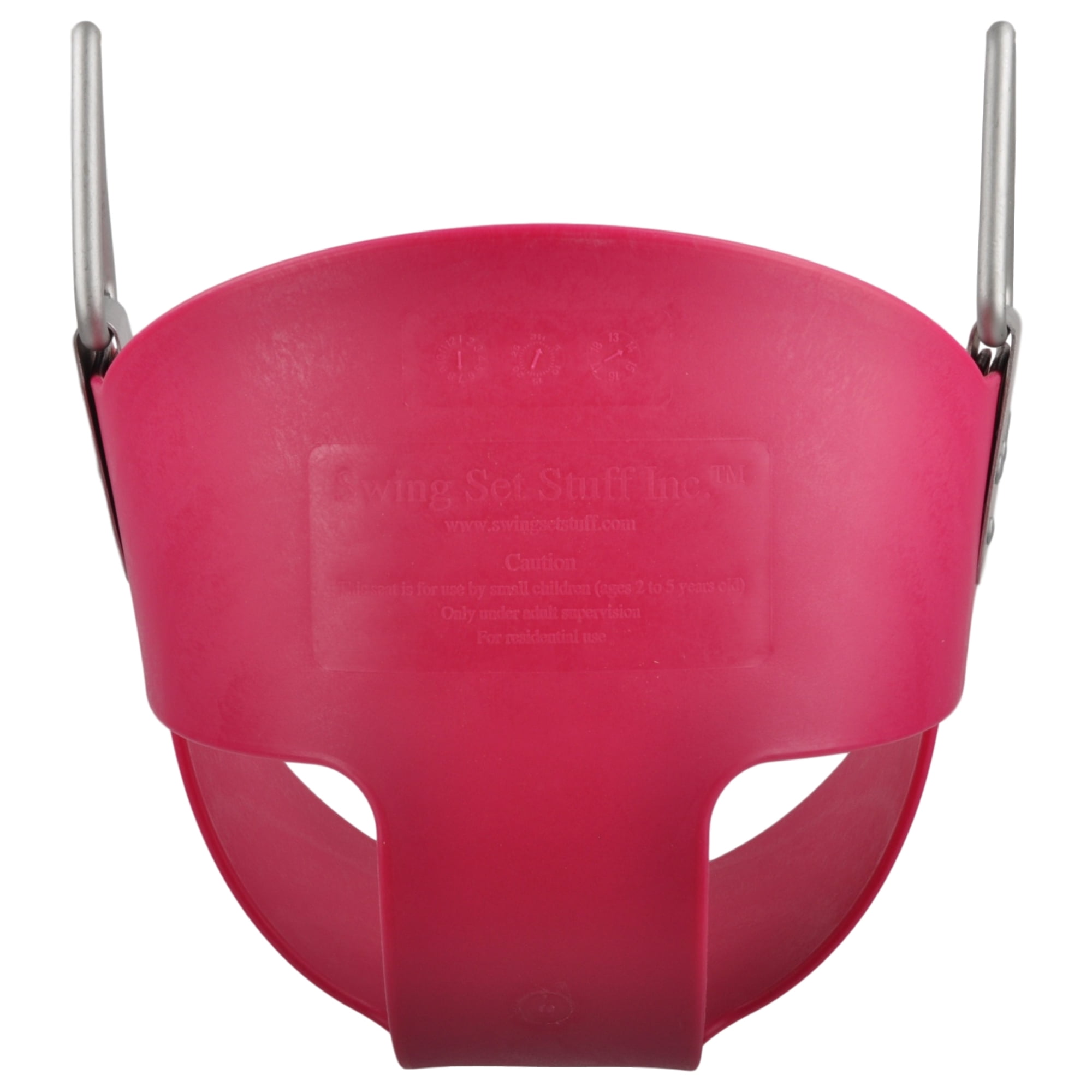 Swing Set Stuff Inc. Highback Half Bucket with 5.5 Ft. Coated Chains (Pink)