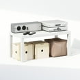 thumbnail image 5 of Furinno Simplistic Modern TV Stand, TV Table, White, 5 of 6
