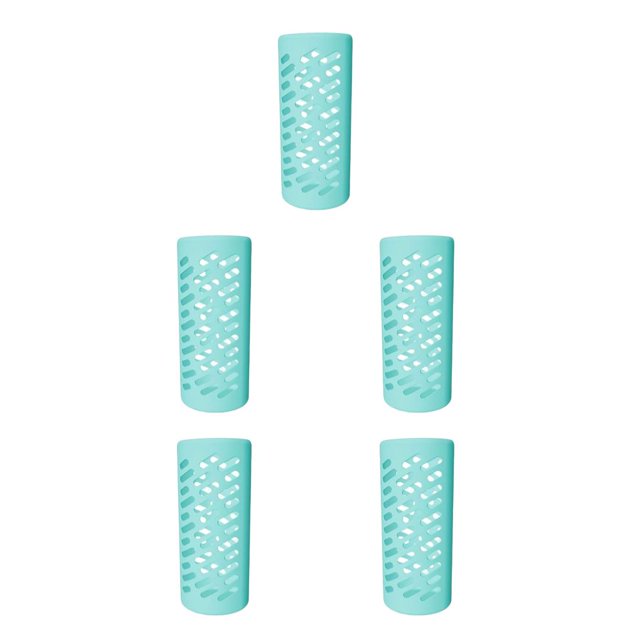 Naiovety Cubierta de silicona Profesional Anti-rasguños Soporte para botellas de bebidas Tapas protectoras Reemplazo para 18-32-40oz Verde S Type2 NO2