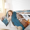 thumbnail image 4 of Manfei Lake House Bedding Sets Twin with Comforter, Beach Seashell Comforter Sets Twin Size, Lodge Cabin Reversible Down Comforter, Ultra Soft Bedroom Decoration, 2 Pieces, 4 of 8