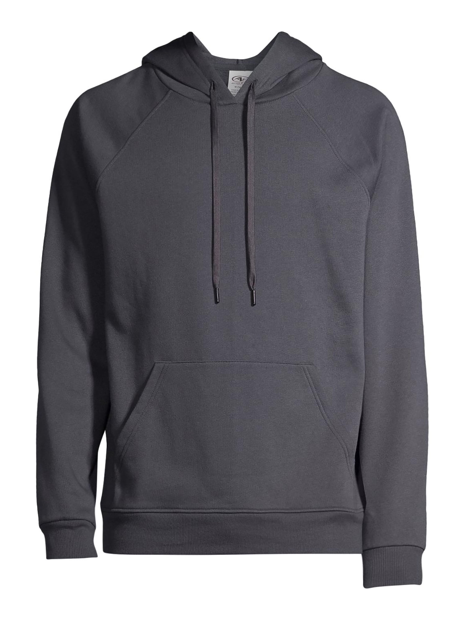 Athletic Works Men's Fleece Raglan Hoodie Sweatshirt, up to Size 2XL