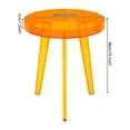 thumbnail image 2 of Side Table, End Table, Acrylic Side Table for Living Room, Bedroom (Orange), 2 of 10