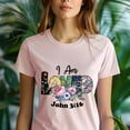 thumbnail image 5 of I AM LOVED Floral Christian Shirt | Inspirational Pastel Faith Tee for Women, Natural, Size XL, 5 of 6