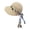 Blue Green2, variant on Sun Hats for Women UV Protection Wide Roll Up Bow Foldable Beach Hat Ash Grey