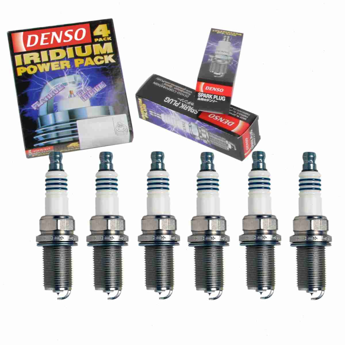 6 pc DENSO 5344 Iridium Power Spark Plugs for 004 159 13 03 004 159 23