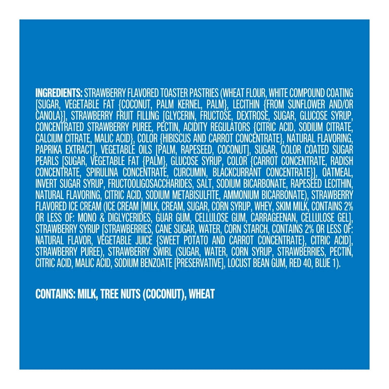 Pop-Tarts Frosted Strawberry Ice Cream Sandwiches, 2.5 fl oz, 4pack (Frozen)