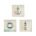 thumbnail image 1 of Great Art Now Anchor, Life Preserver & Lighthouse by JMB Designs 3 Piece Canvas Art Set Each 14W x 14H, 1 of 4