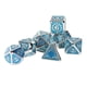 thumbnail image 3 of Dados de juego de mesa, 7 piezas de dados poliédricos de metal con patrón de engranajes Dados poliédricos elaborados con cuidado, 3 of 14