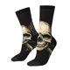 thumbnail image 1 of Balery Gothic Winged Skull Calcetas Largas con Estampado para Hombre y Mujer – Suaves y Transpirables, Talla Única (US 5-11), 1 of 6