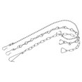 thumbnail image 1 of 1Set Toilet Flapper Chain 22cm 26cm 3 Style Toilet Handle Lever Lift Flush Replacement 304 Stainless Steel Toilet Repairing Part, 1 of 5