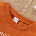 thumbnail image 5 of VNKIDY Toddler Kids Crew Neck Long Sleeve Pumpkin Letter Floral Embroidery Soft Loose Fall Halloween Pullover Sweatshirt Tops For Boys Girls Trendy Pullover 6-12 Months, 5 of 8